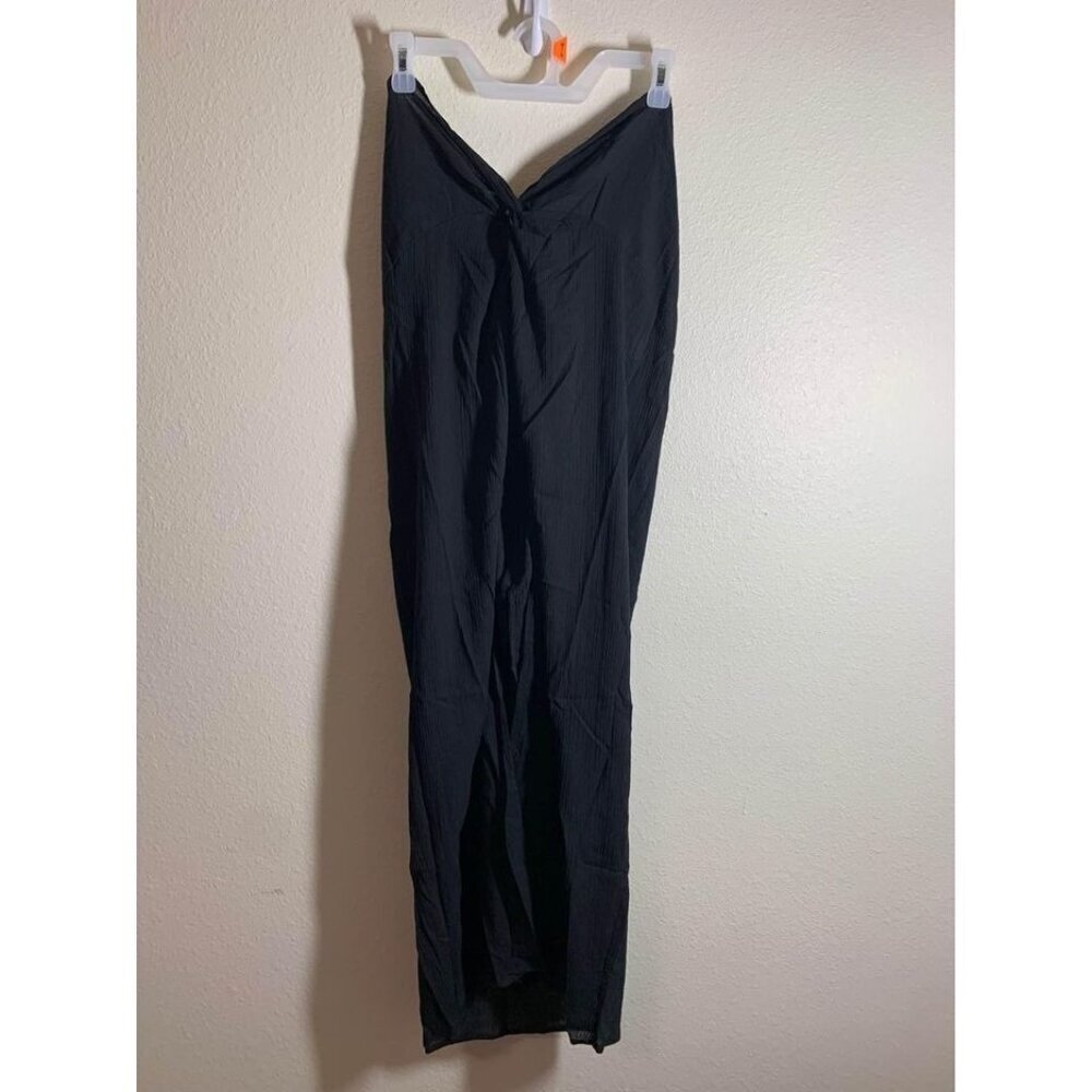 NWT Nasty Girl Sheer Black Maxi Swim Cover Size 10